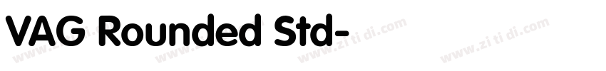 VAG Rounded Std字体转换
